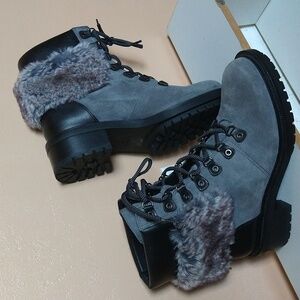 Botkier Madigan gray/black Boots women's 8.5 USA
